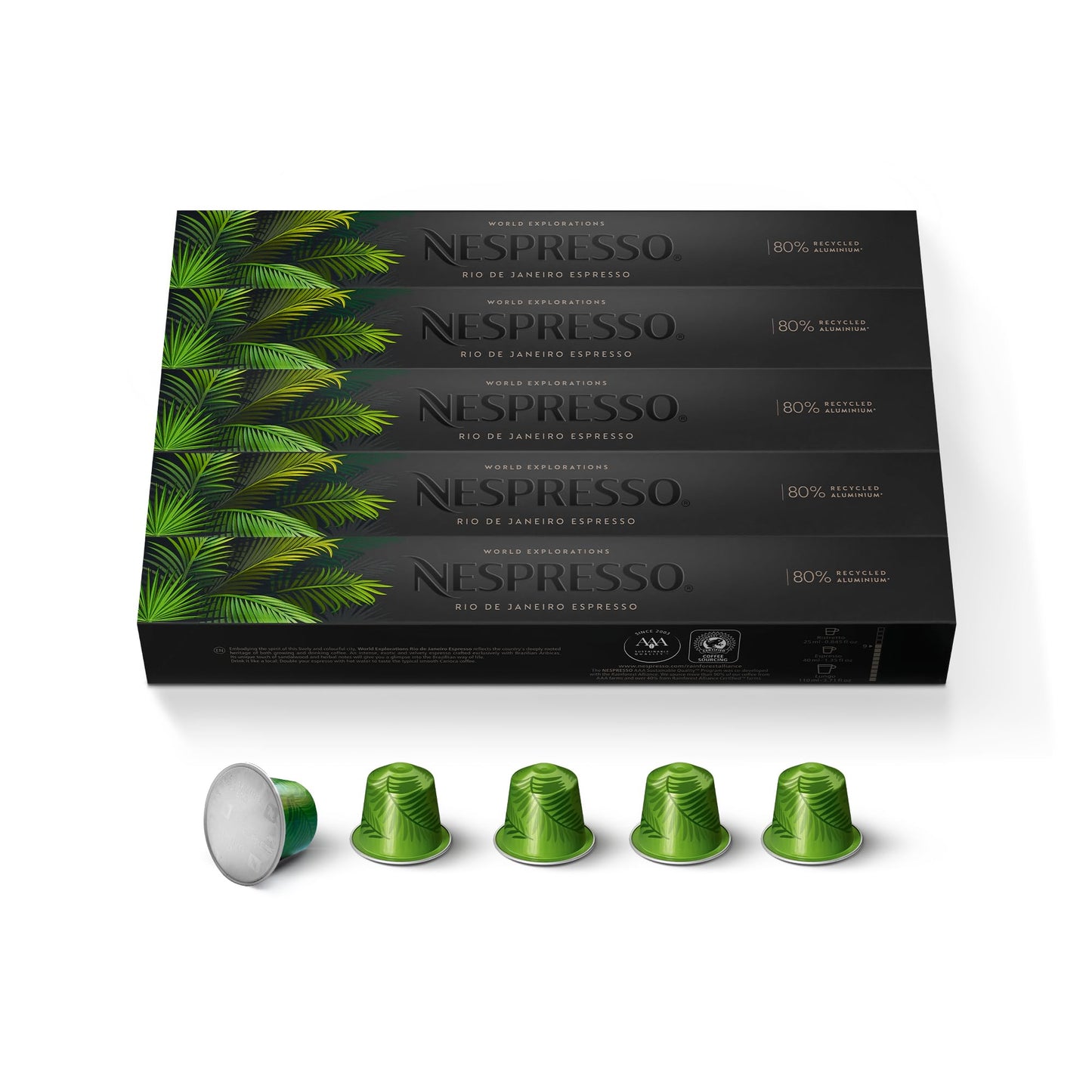 Nespresso Original Line Espresso Coffee Pods, Rio de Janeiro, 50 Count
