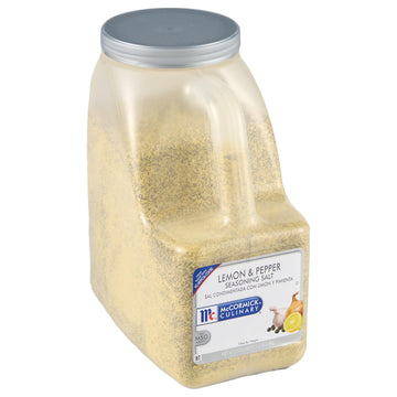 McCormick Culinary Lemon & Pepper Seasoning Salt, 7.5 lb - Perfect for Seafood, Poultry, and Vegetables