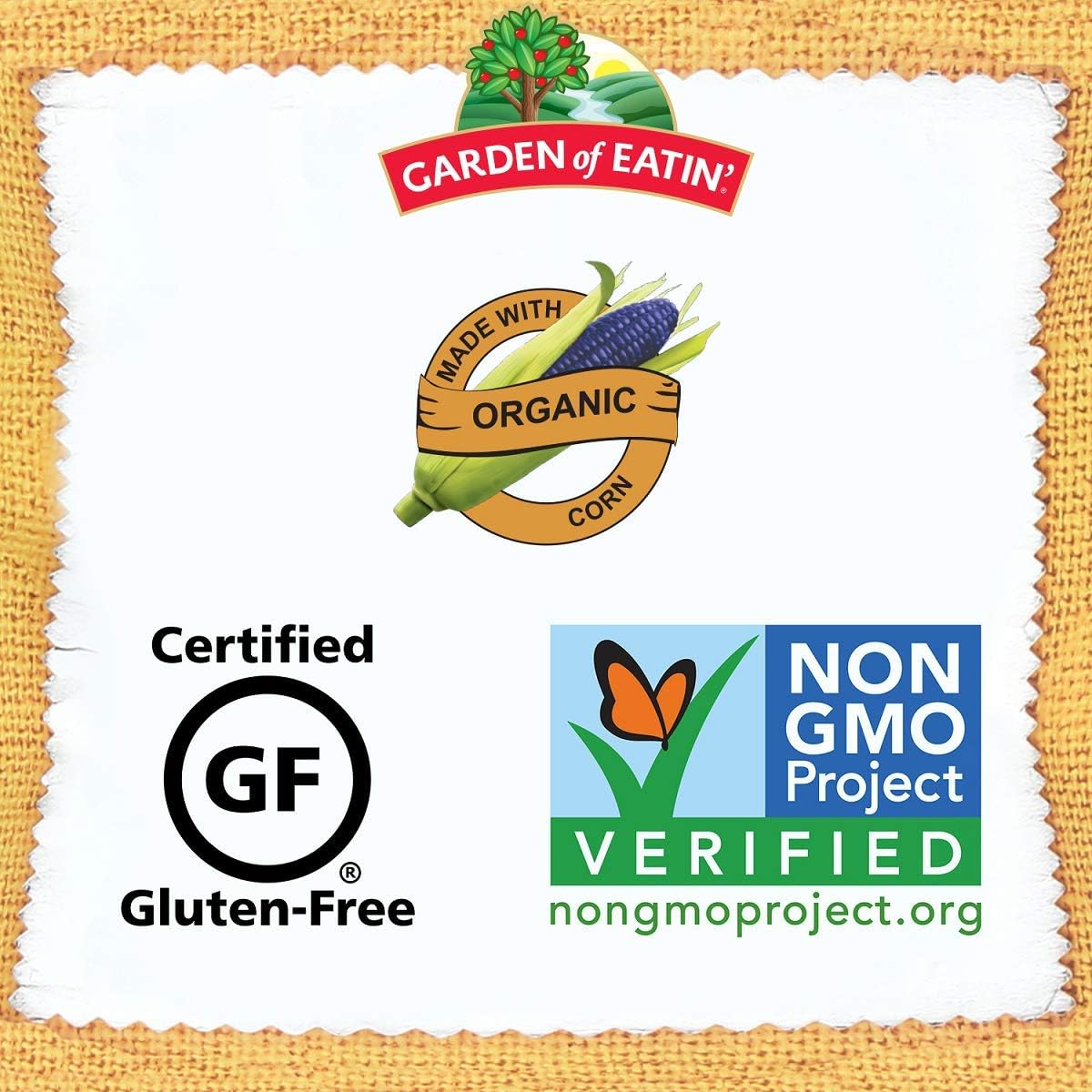 Garden of Eatin Blue Corn Tortilla Chips, Blue Chips, 22 Oz (Pack of 10)