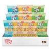 TIPS Potato Chips Variety Pack | 10-Pack Snack Size (1.75 oz Bags) - Classic Sea Salt, Salt & Vinegar, Jalapeo - Seed Oil Free, 