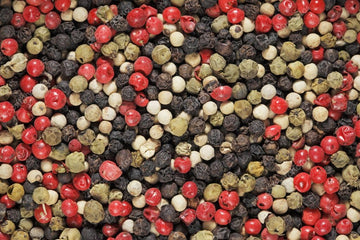 Viva Doria Rainbow Peppercorns - Four Peppercorn Blend, Whole Black, Green, Pink and White Pepper, Steam Sterilized 25 lbs (11.3
