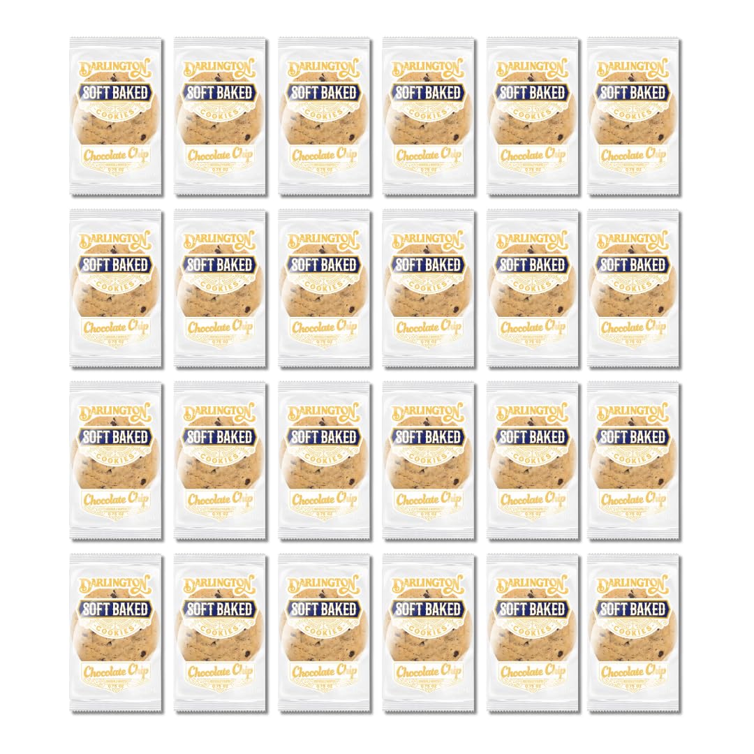 Soft Chocolate Chip Cookies - Individually Wrapped  0.75 Oz Each | Shelf-Stable Chewy Cookies For Snacks  Lunches & Grab-And-Go | Ready To Eat  No Preservatives (Pack Of 24)