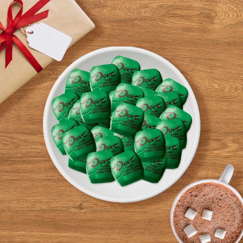 DOVE PROMISES Dark Chocolate Holiday Mint Christmas Candy Gifts  7.94 Oz Bag