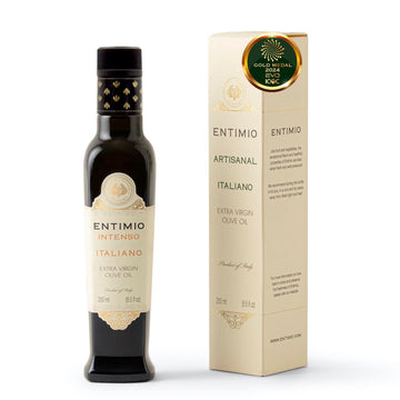 Entimio Intenso - Tuscany Green Robust Extra Virgin Olive Oil Organic, Italian Olive Oil From Italy, 2024 Gold Medal, 600+ Mg/Kg