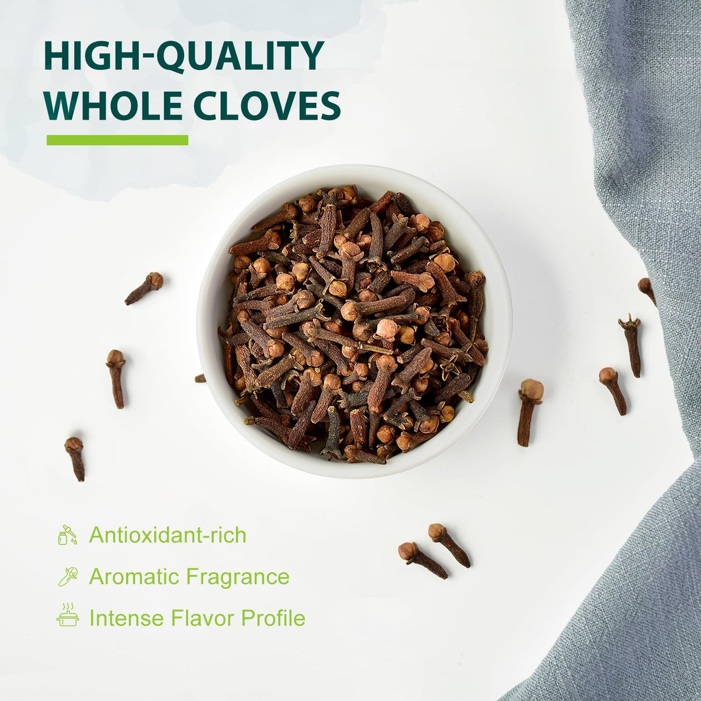 Soeos Whole Cloves 4 Oz, Gluten Free, Non Gmo, Kosher, Fresh Hand Picked Cloves, Great For Food And Tea