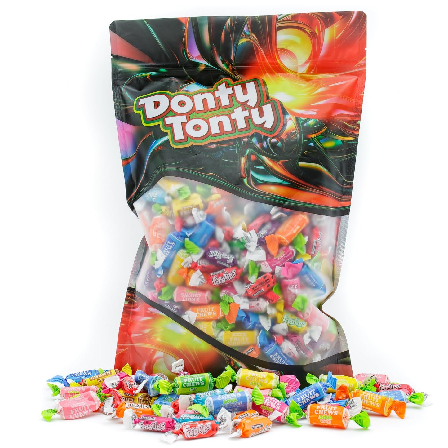 Candy Grand Variety Mix 5 Pounds - Anti Melt Pack  Assorted (Fruit Chews  Frooties  and Sour)  Bulk  Individually Wrapped  Resealable Bag