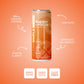 Clean Simple Eats Energy Drink, 100 Mg Organic Caffeine, L Theanine, B Vitamins, Zero Sugar, Orange Swirl, 12 Oz Cans, 12 Pack