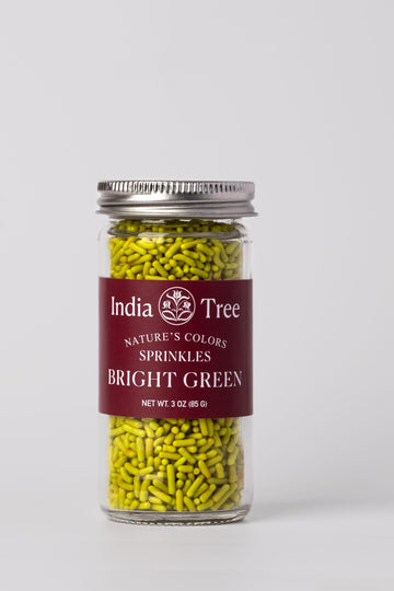 India Tree Nature'S Colors Bright Green Sprinkles 3 Oz | Natural, Vegan, Non-Gmo, Top 9 Allergen-Free