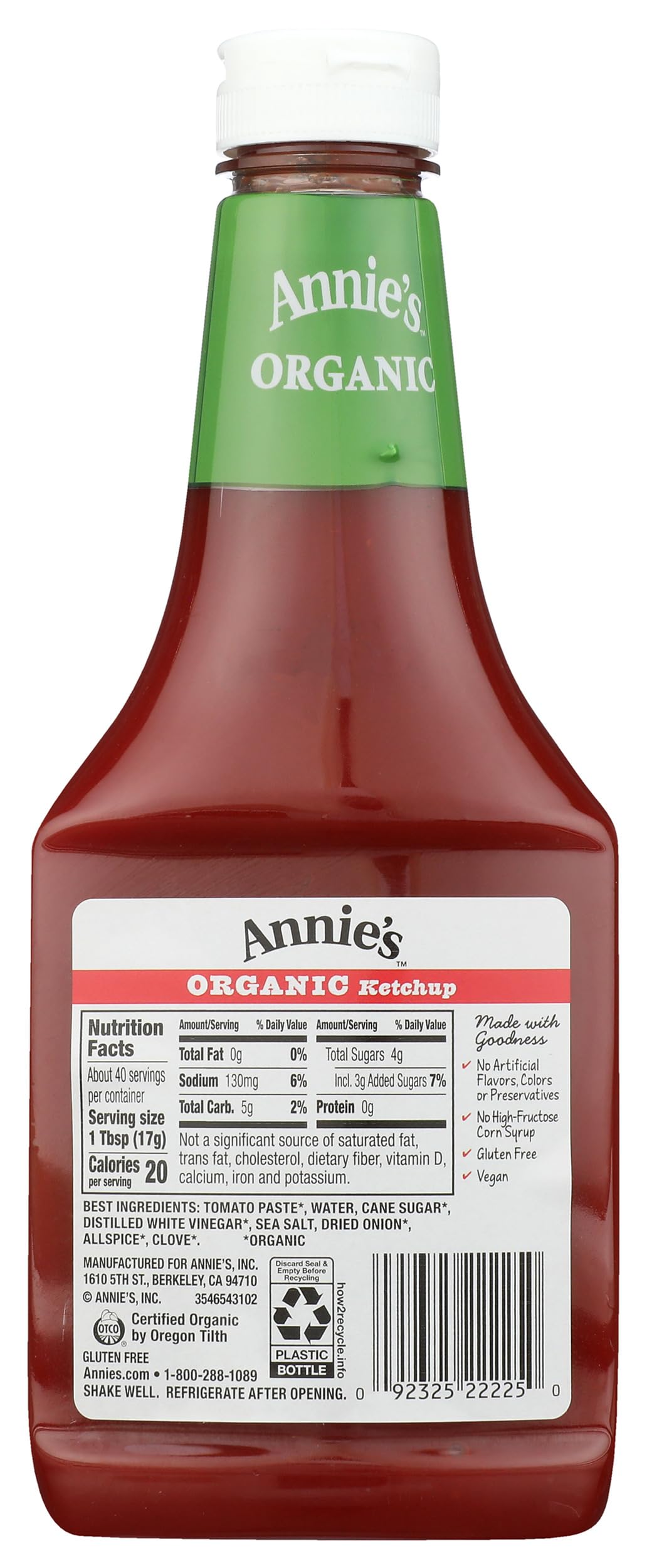 Annie'S Naturals Organic Ketchup, 24 Oz