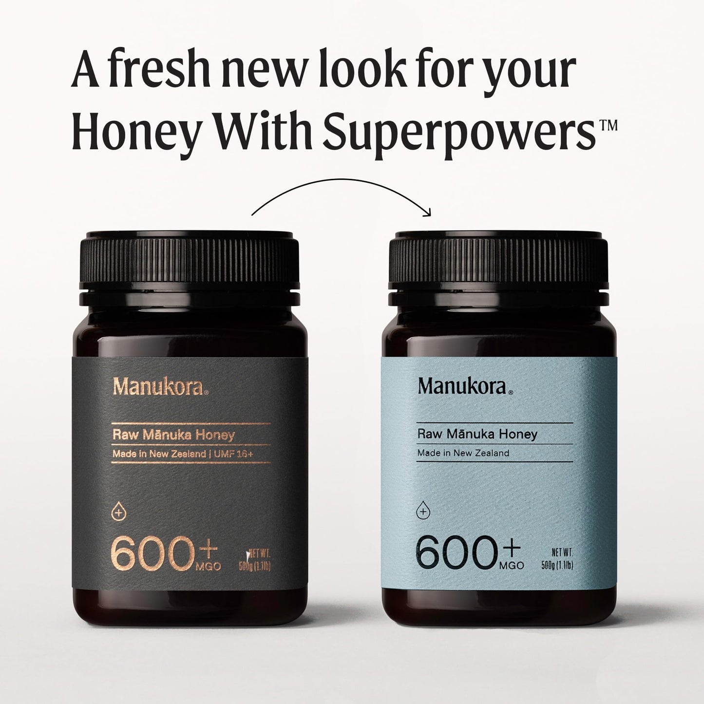 Manukora Raw Manuka Honey UMF 16+/MGO 600+, 500g (1.1lb), Authentic Non-GMO, Traceable from Hive to Hand