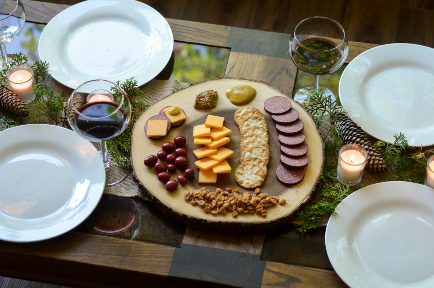 Dan's Gourmet Gift Basket - Savory Sausage, Wisconsin Cheese, Chocolate Cherries