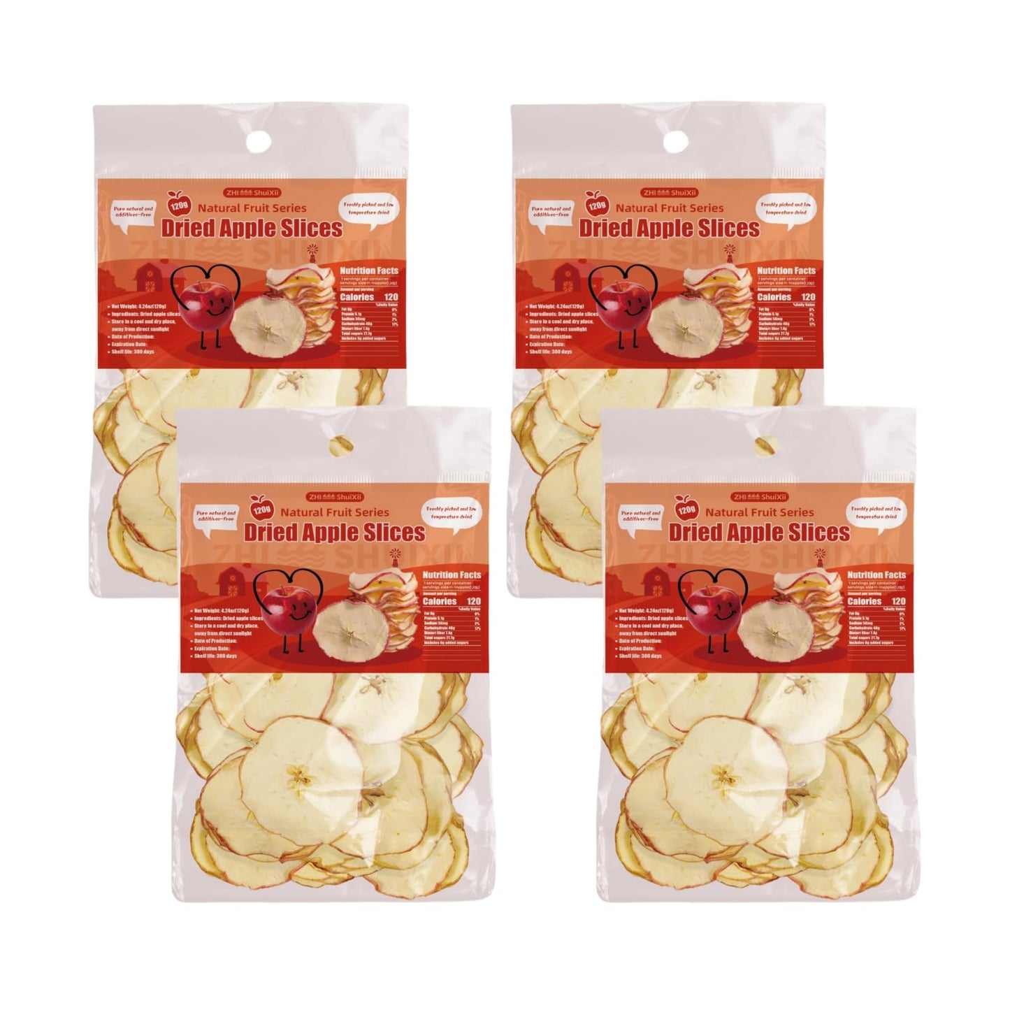 Natural Premium Dried Apple Slices 1.06lb,Dried Apples Slices No Addition,Dried Fruit Tea,Apple Chips Snack,for Cocktails,Simmer