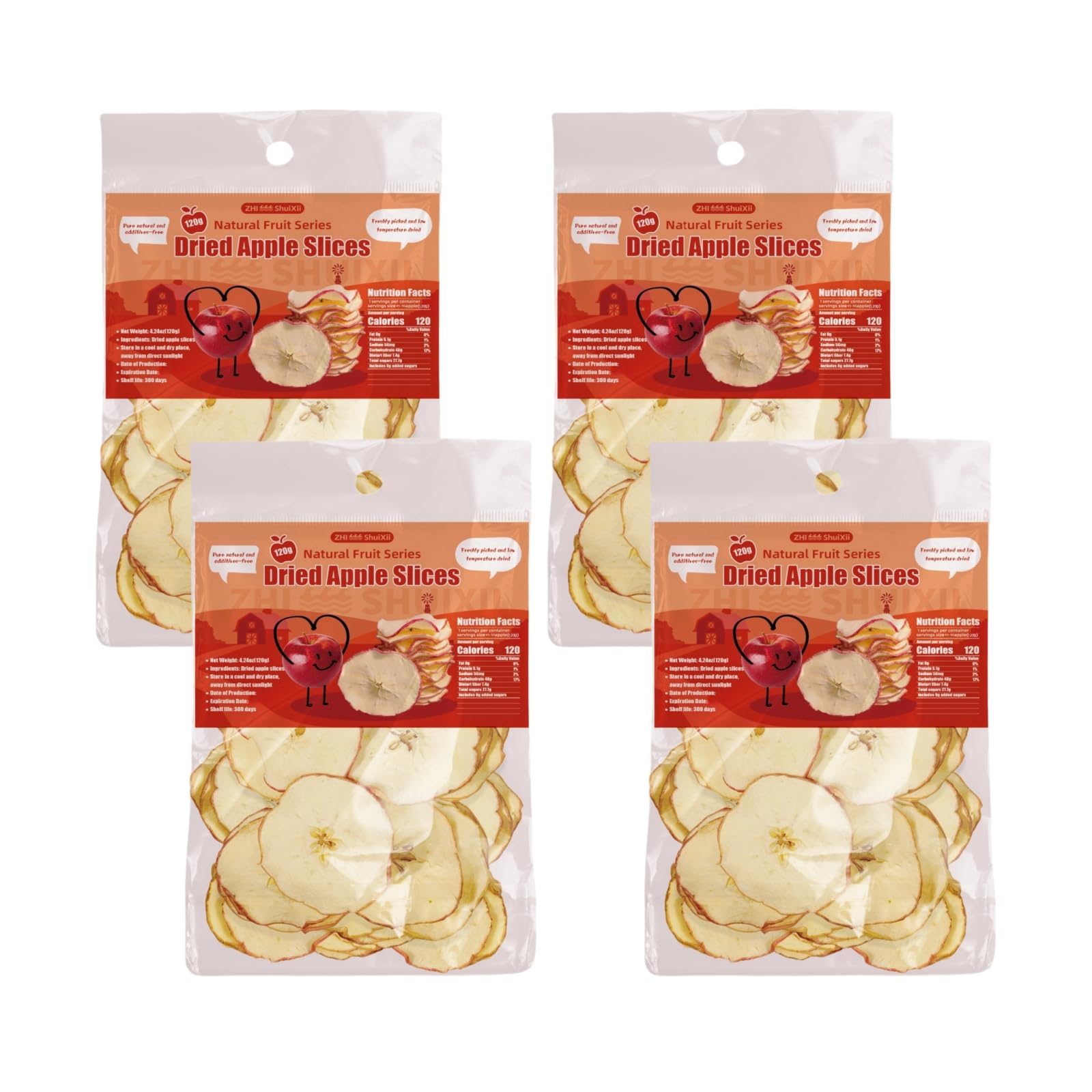 Natural Premium Dried Apple Slices 1.06lb,Dried Apples Slices No Addition,Dried Fruit Tea,Apple Chips Snack,for Cocktails,Simmer