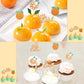 Zonon 48 Pieces Little Cutie Glitter Cupcake Toppers Cutie Baby Shower Decorations Tangerine Citrus Cutie Cake Topper For Hey Cu