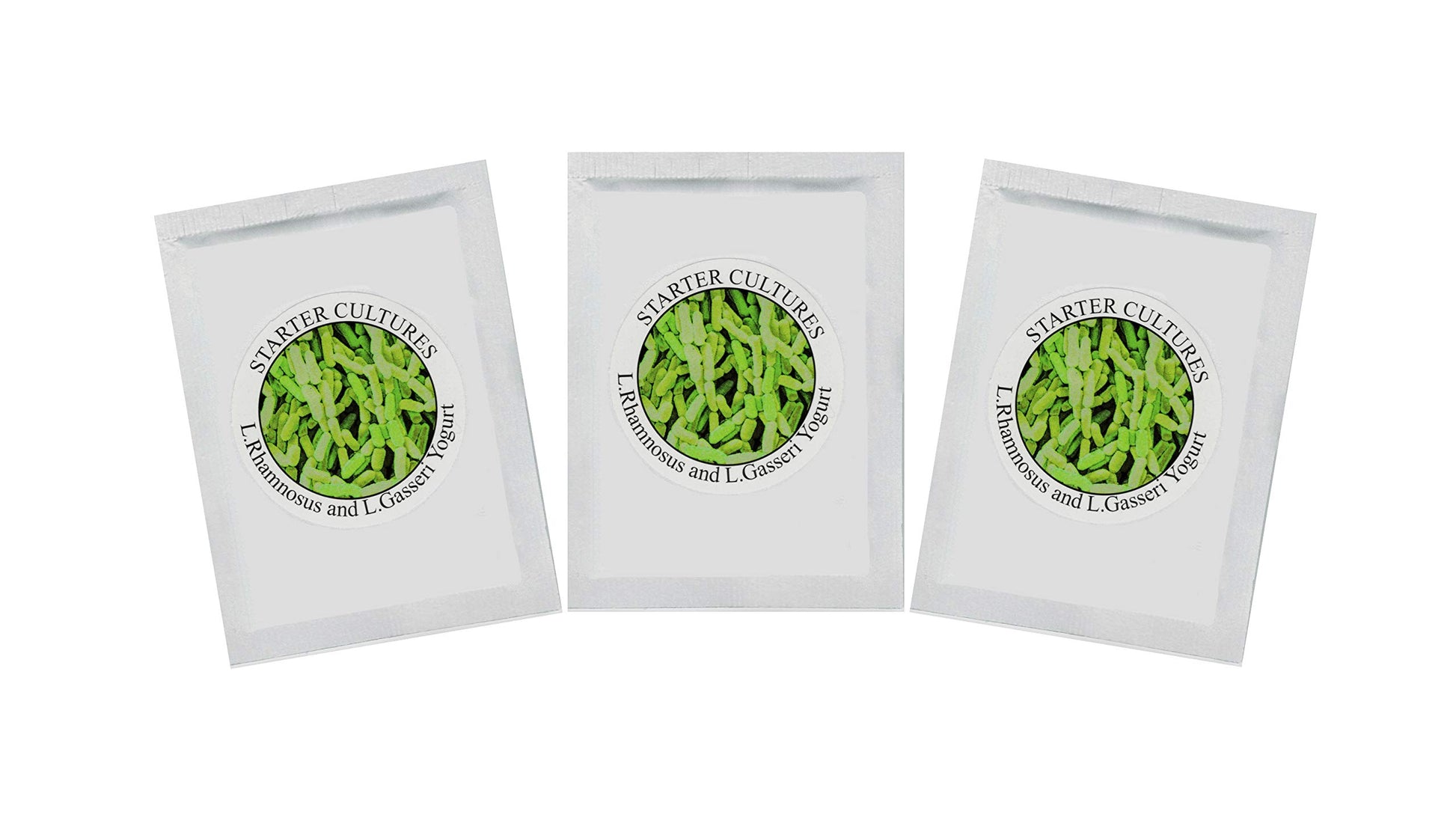 Natural Probiotic Selection Yogurt Starter Cultures - Pack of 3 Freeze-Dried Sachets for Lactobacillus Rhamnosus and L.Gasseri Y