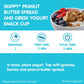SKIPPY Creamy Peanut Butter Blended with Plant Protein, 16oz Plastic Jar, 12 Pack