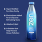 ZenWTR Ultra-Pure, Vapor Distilled Water, 1 Liter (Pack of 12) Bottled Water, 9.5 pH Alkaline Water with Electrolytes for a Cris