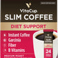 Vitacup Slim Instant Coffee Packets, With Garcinia, Fiber, B Vitamins, Bold & Smooth, Medium Dark Roast, 100% Arabica Coffee In