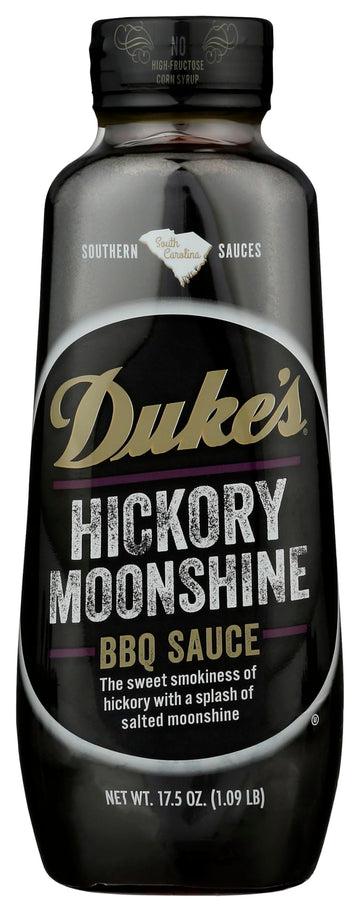 DUKES Hickory Bourbon Southern Dipping Sauce, 17.5 Ounce, Hickory Moonshine BBQ