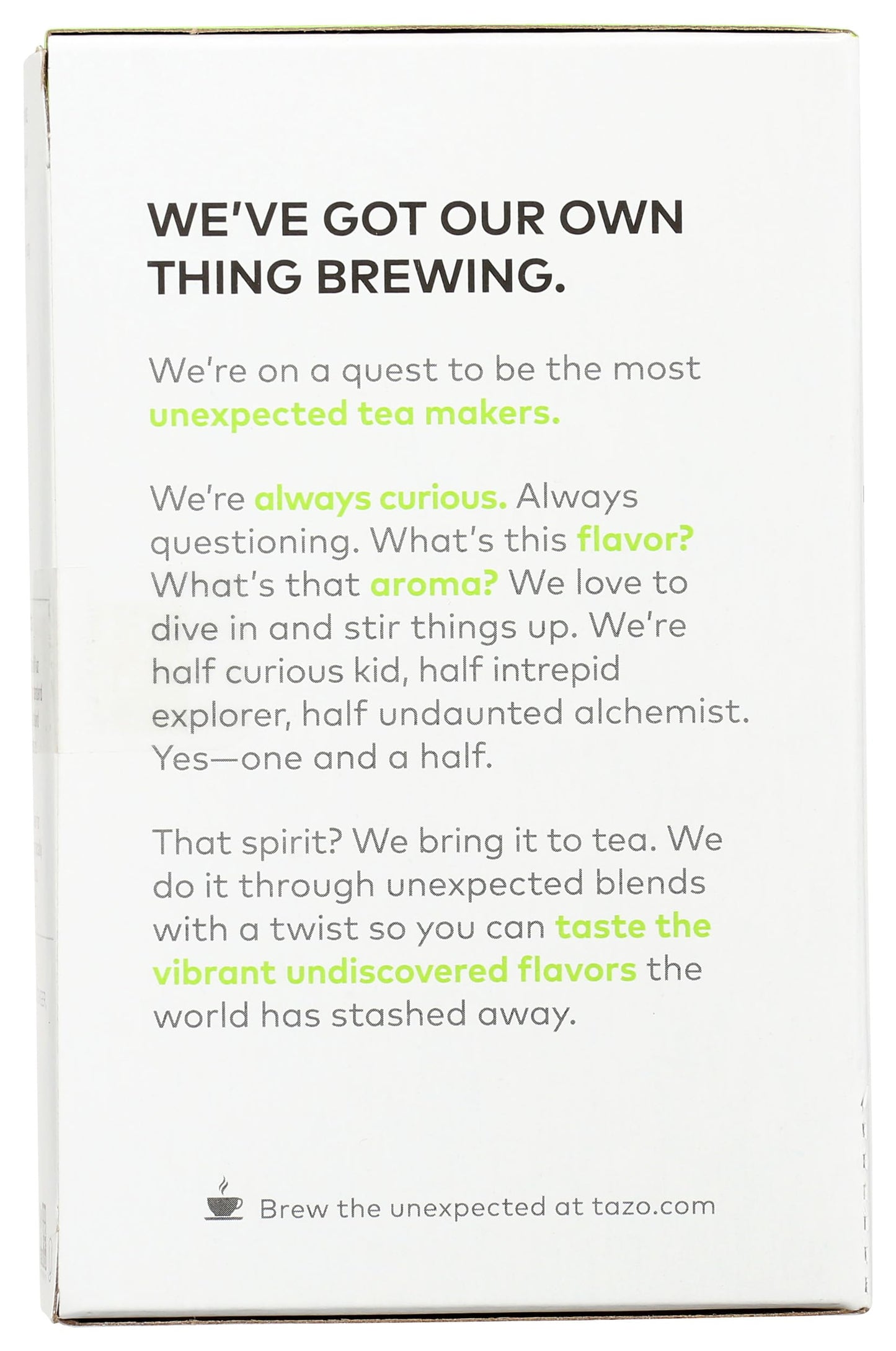 Tazo Green Ginger Tea -- 20 Tea Bags