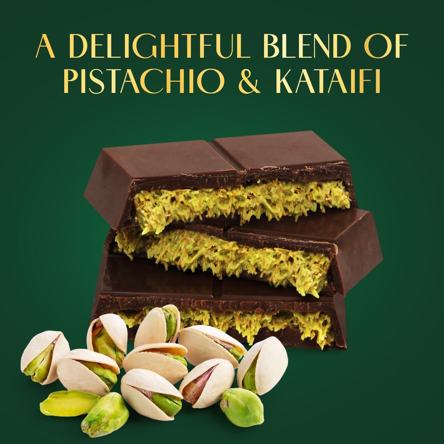 Dubai Chocolate Bar, 7Oz Pack Of Kunafa Pistachio Chocolate Bar, Perfect Chocolate Gift For Birthdays Or Corporate Gifting, Enhanced Flavor Crafted For Chocolate Lovers