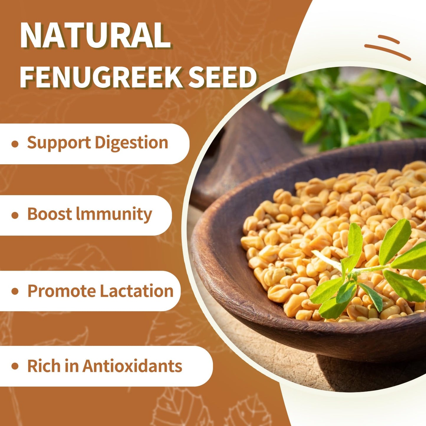 Tempoak Roasted Fenugreek Seeds Tea Bags - 60 Bags, 6.4 Oz, 100% Pure, Caffeine Free, Non-GMO, No Additives, Herbal Tea