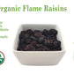 Organic Flame Raisins Seedless No Added Sugar, Non Gmo, Vegan, Pesticide Free Unsulfured Vegan Bulk Us Grown, By Baltoro Foods (1 Lb)