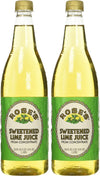 Rose's Lime Juice - Sweetened, 1 Liter (33.8 Fluid Ounces) Plastic Bottle (Pack of 2)