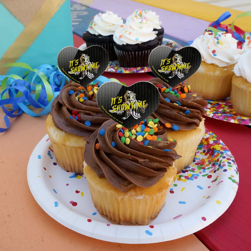 GRAPHICS & MORE Cupcake Picks Set of 6 - Heart Love Design, Acrylic, Multi Color, Model CUPCAKE.HEART.WBGAM015.Z005040_8