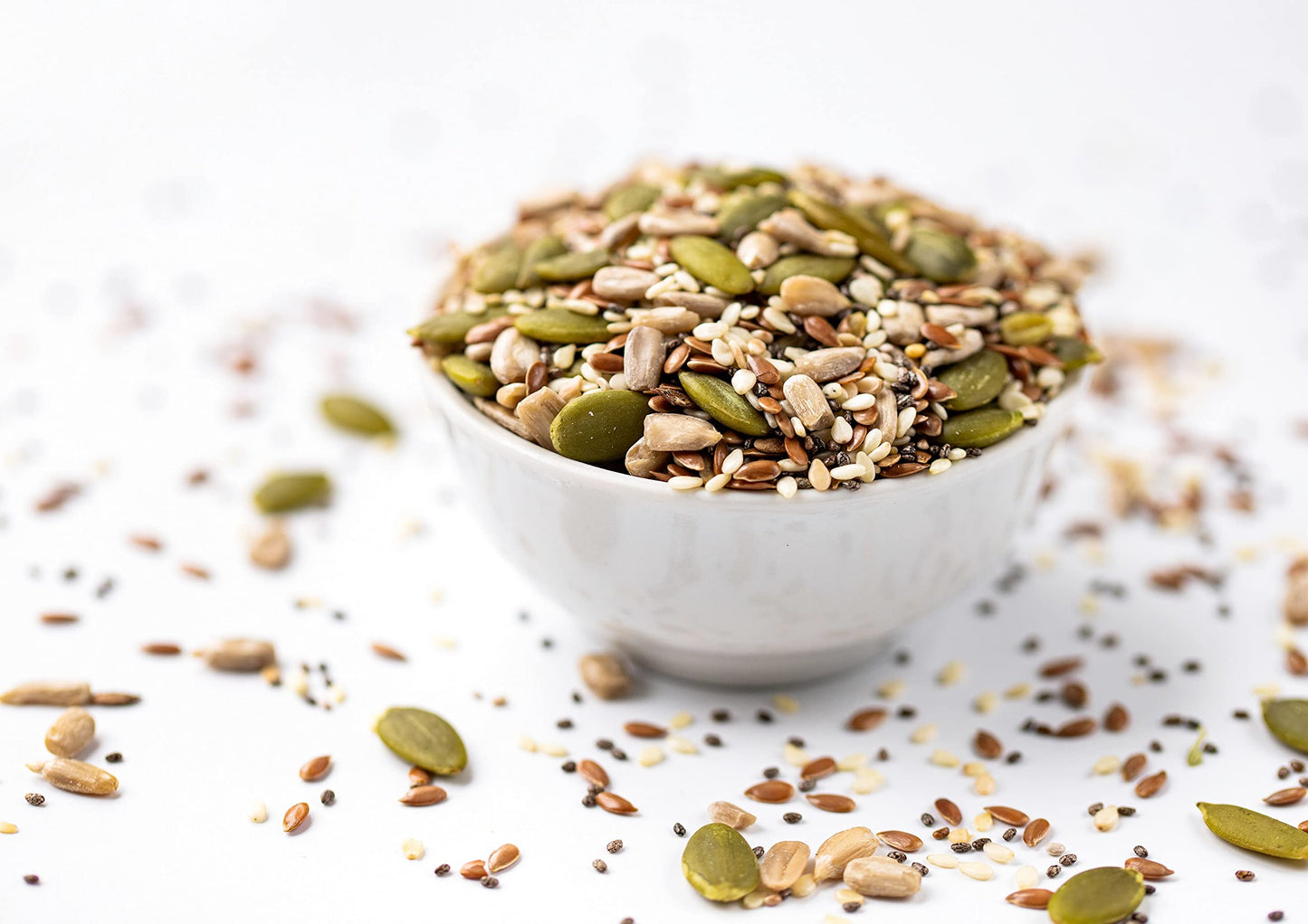 Food to Live Organic Super 5 Seeds Mix, 10 Pounds - A Non-GMO Blend of Flax Seeds, Sesame Seeds, Sunflower Kernels, Pumpkin Kern
