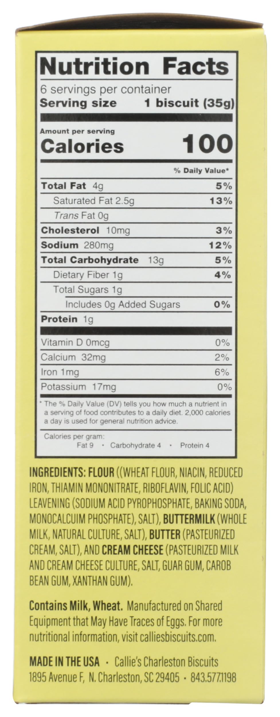 Callies Buttermilk Biscuits, 7.4 Oz