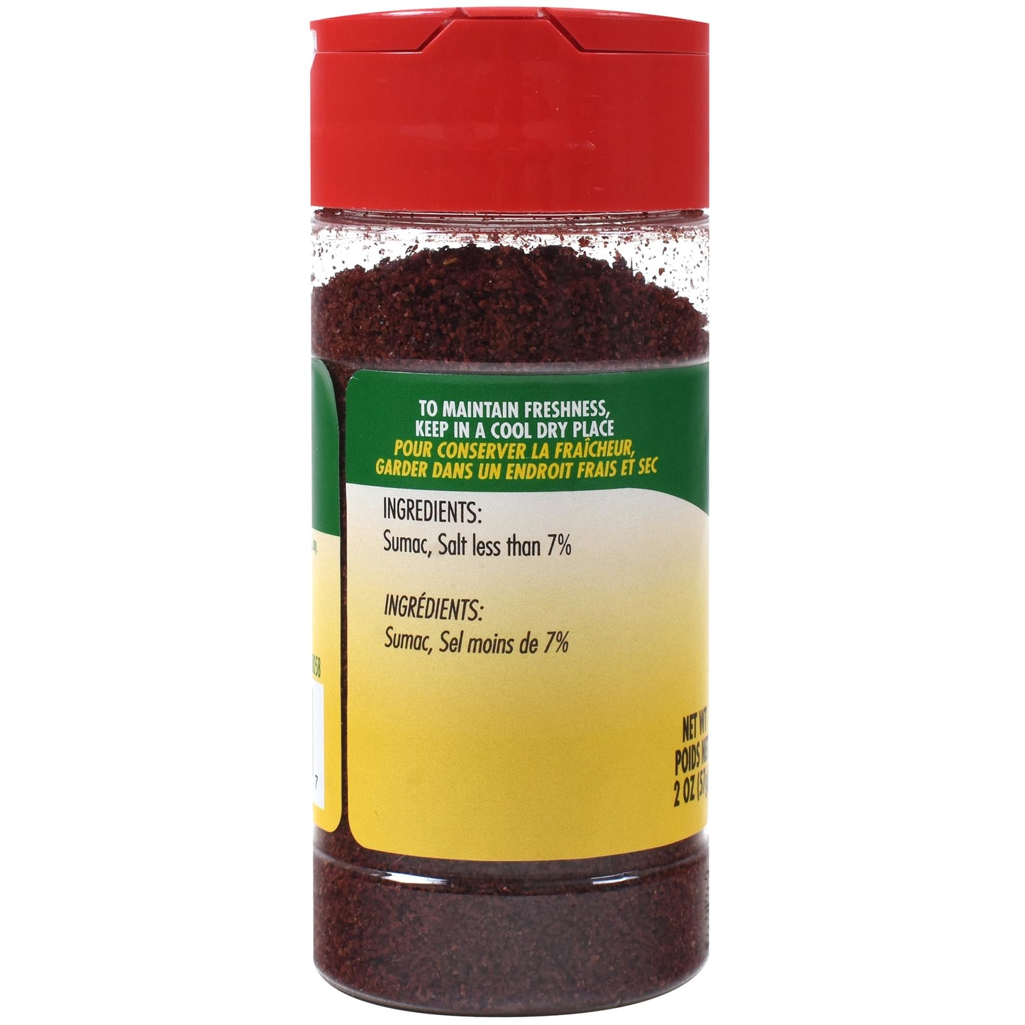 Sadaf Sumac Spice Ground - Pure Sumac Seasoning Powder - Kosher - Persian Spice - 2 Oz Bottle