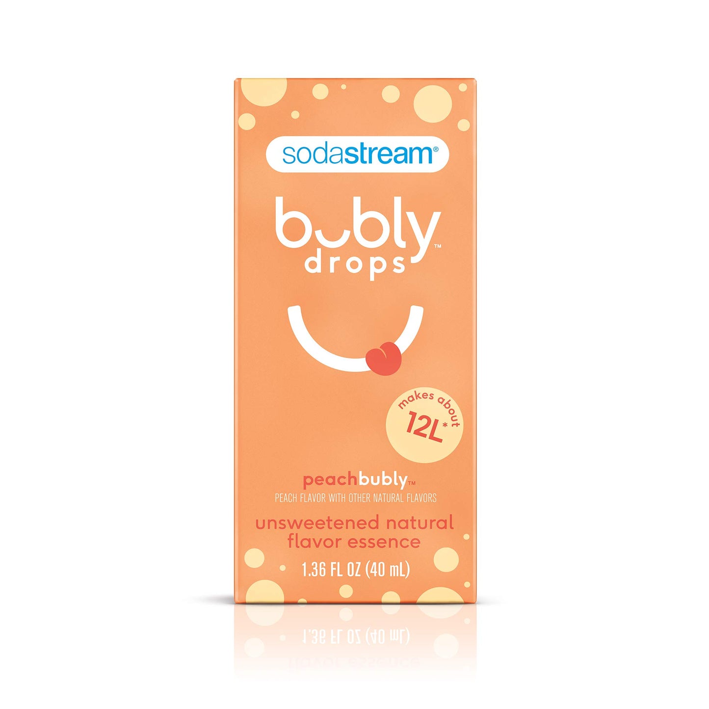 Sodastream Bubly Drops, Peach, 1.36 Fl Oz (Pack Of 3)