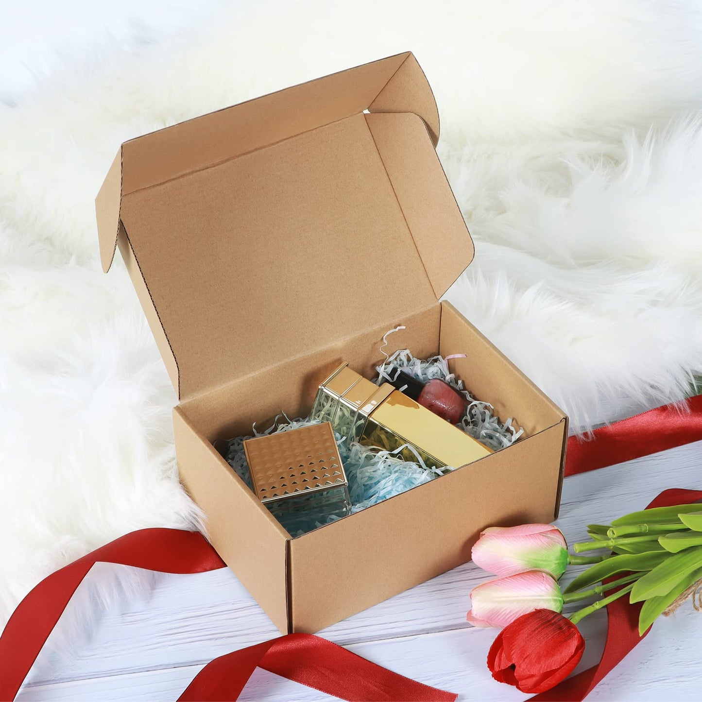 Trwcrt Shipping Boxes 9X6X4 Set Of 20, Corrugated Cardboard Box For Packing Small Business, Brown