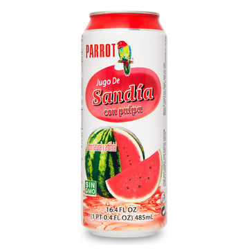 Parrot Brand Watermelon Juice Drink with Pulp 16.4 fl. oz.(Pack of 12)