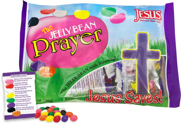 Scripture Candy, The Jelly Bean Prayer Spring Themed Bag, 17 Count (Net Wt. 8.5Oz (240G)