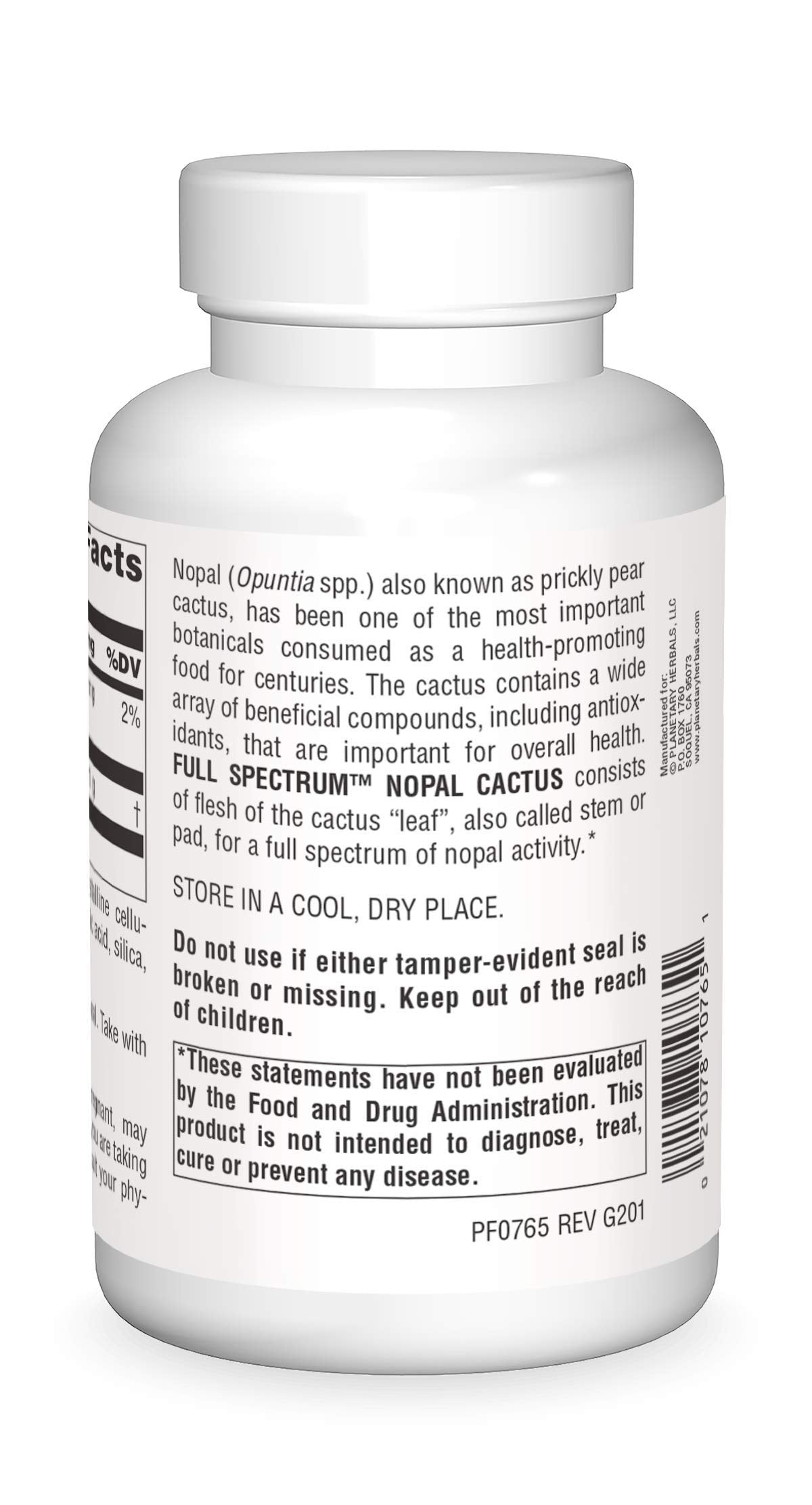 tary Herbals Nopal Cactus Full Spectspirit-inspired flavor 1000mg, 240 Count, 0.45 Pound