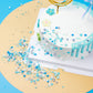 EPHVODI Snowflake Sprinkles Mix - Blue Baking Cake Toppers, 5.8 oz Jar, Ideal for Cookies, Ice Cream, and Celebrations