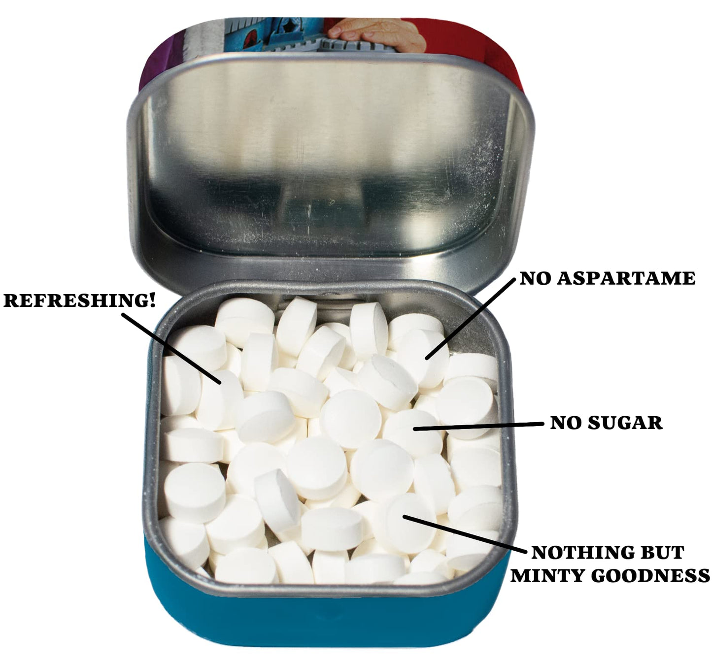 The Unemployed Philosophers Guild Mister Rogers' Encouragemints Breath Mints, 1 Tin, Net Wt .4Oz (12G)
