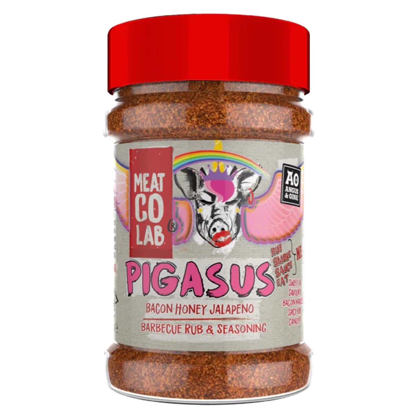 Angus & Oink Pigasus Bacon Honey Jalapeño Rub, Sweet & Savoury, 200g, Gluten-Free
