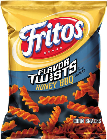 Fritos Corn Chips, Flavor Twists Honey Barbeque, Bundled By Superdeals With Mystery Gift, 2-Ounce Large Single Serve Bags (Pack