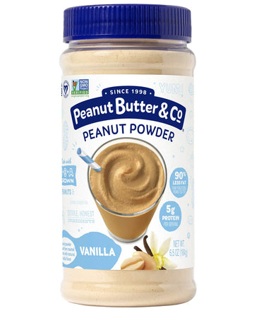 Peanut Butter & Co. Vanilla Peanut Protein Powder, Non-Gmo Project Verified, Gluten Free, Vegan, 6.5 Oz Jar