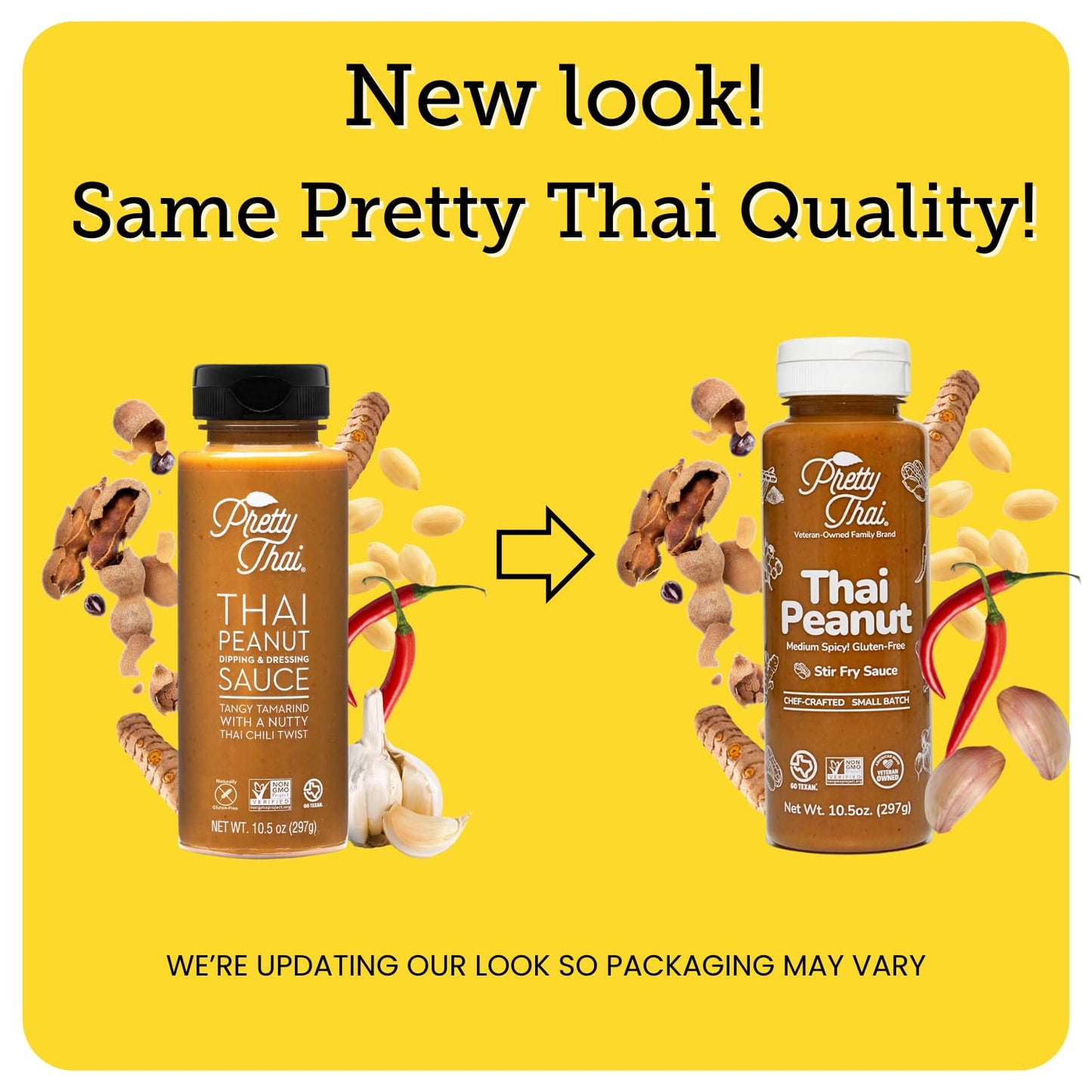 Pretty Thai Peanut Sauce  Gluten Free Certified Non-GMO Vegan Authentic Stir Fry  Dressing  Rice Seasoning  Condiment & Dipping Sauce  100% Natural