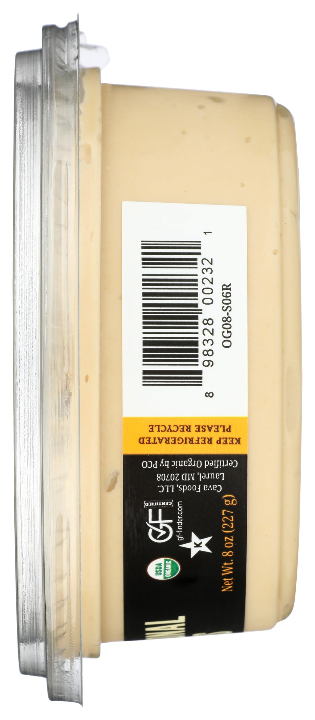 CAVA Organic Traditional Hummus, 8 OZ