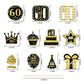 48Pcs 60Th Birthday Cupcake Toppers Decorations For Men Women, Gold 60 Birthday Cake Topper Party Supplies, Happy Sixty Birthday