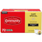 Community Coffee Café Special Medium-Dark Roast Coffee Pods, 72 Count, Compatible with Keurig 2.0, Red