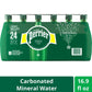 Perrier Carbonated Mineral Water Plastic Bottles, Original, 16.9 Fl Oz (Pack of 24), 405.6 Fl Oz