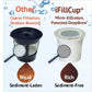 iFillCup Refillable K Cups - 12 Pack, Universal Compatibility, White, Holds 50% More Coffee, Reusable up to 5 Times