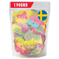 SkandyNova Bubs Swedish Candy Mix - 1 lb Sweet & Sour Gummies, Assorted Skulls & Ovals, Fresh Foam Candy from Sweden