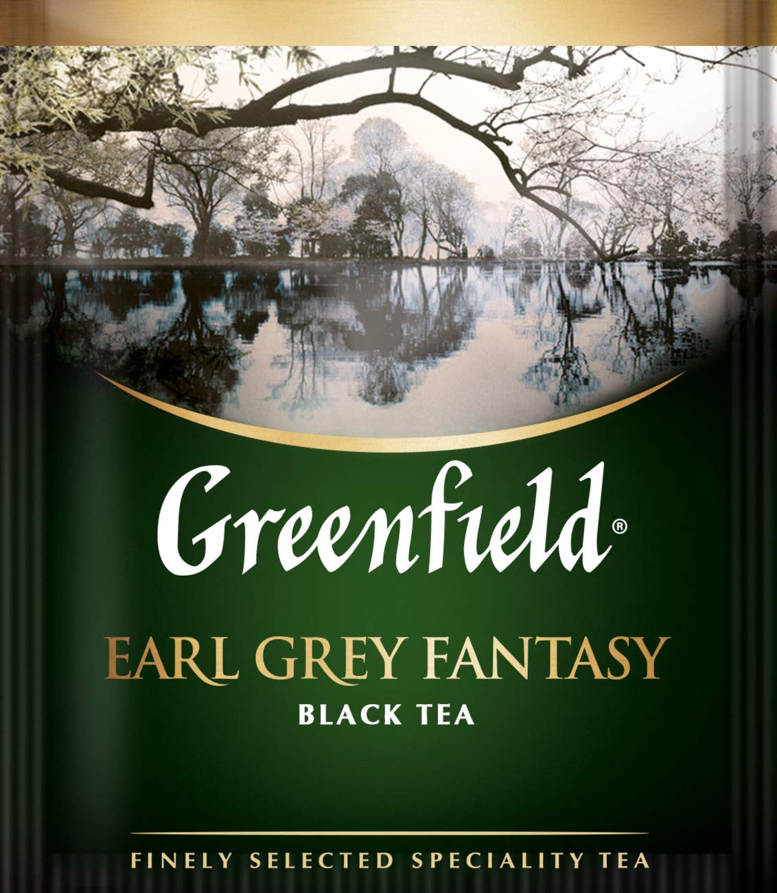 Greenfield Earl Grey Fantasy ?lassic Collection Black Tea Finely Selected Speciality Tea 100 Double Chamber Teabags With Tags in